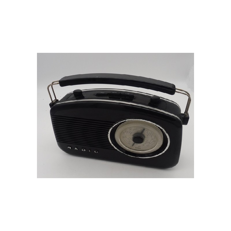 poste radio FM noir vintage
