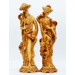 Deux figurines d'art asiatique