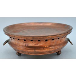 Chauffe-plat en cuivre