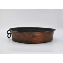 Plat en cuivre ancien