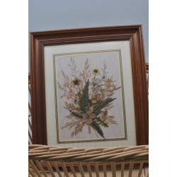 Cadre herbier signé