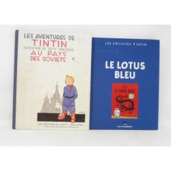 Lot de 2 albums Tintin